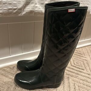 Hunter Quilted Knee High Rain Boots